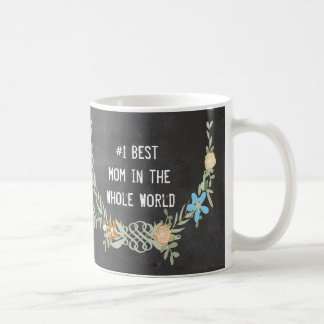 Floral Garland Best Momin the World Coffee Mug