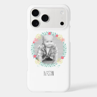 Floral Garland New Baby Photo iPhone 17 Pro Max Case
