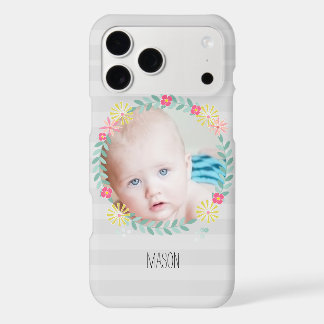 Floral Garland New Baby Photo iPhone 17 Pro Max Case