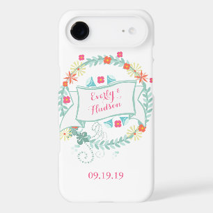Floral Garland Wedding Date iPhone6 iPhone 17 Air Case