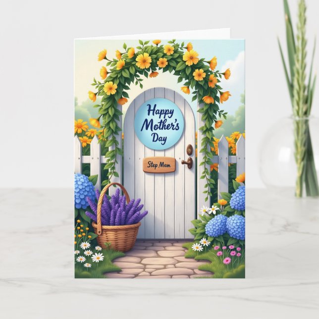 Floral Gate Mothers Day Card (Front)