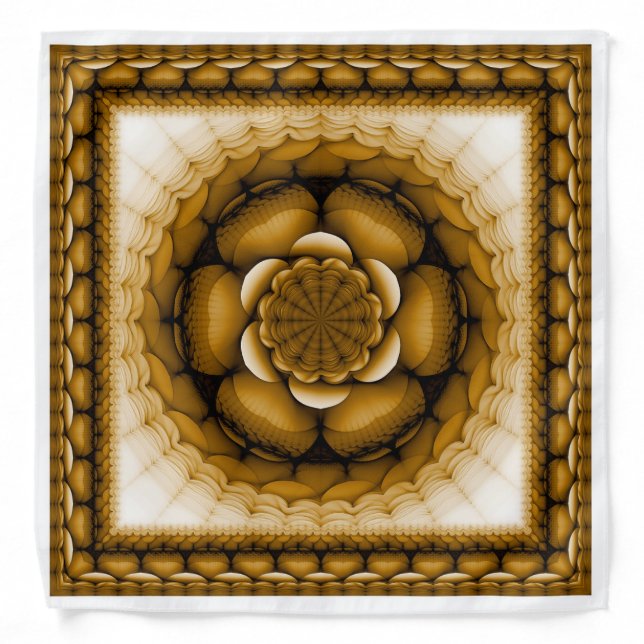 Floral geometric ornament bandana (Front)