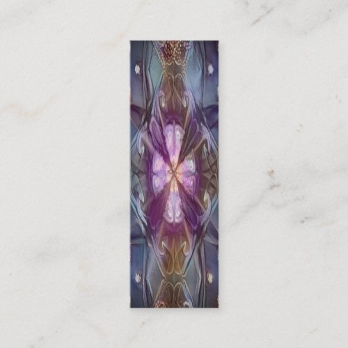 Floral Geometric Pattern in Retro Colors Calling Card