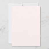Floral Geometric Pink Blush Gold Quinceanera Invitation (Back)