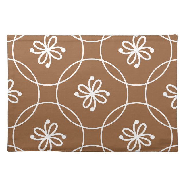 Floral geometric: vintage art pattern. cloth placemat (Front)