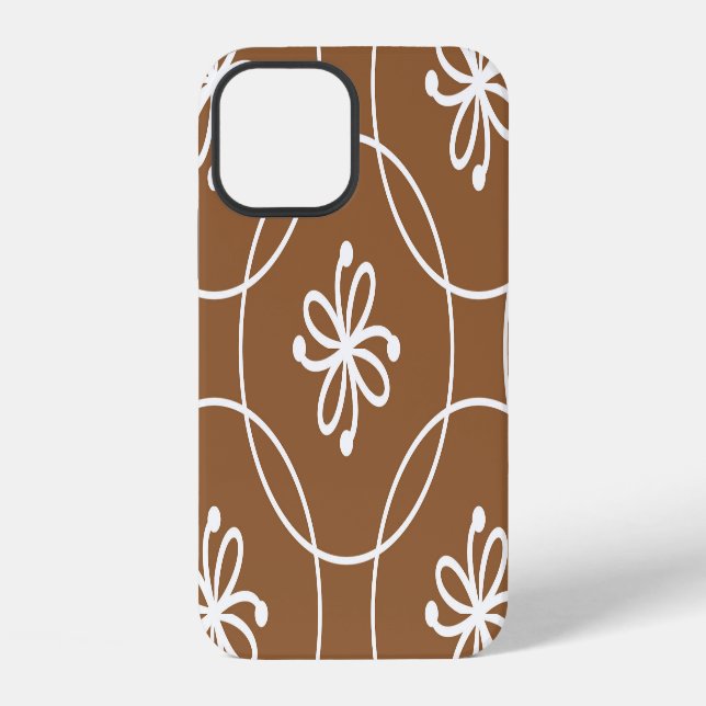Floral geometric: vintage art pattern. iphone case (Back)