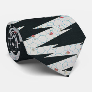 Floral Geometric - Vintage Japanese Art Neck Tie