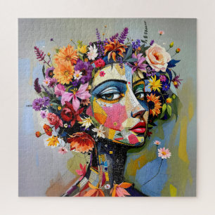 "Floral Geometry" – A Botanical Portrait Jigsaw Puzzle