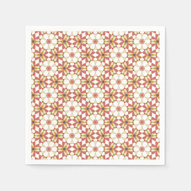Floral Geometry  Napkins (Front)