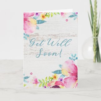 Floral Get Well Card