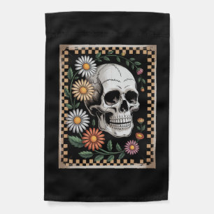 Floral Ghost Fall Boho Halloween 2 Garden Flag