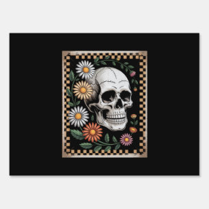 Floral Ghost Fall Boho Halloween 2 Sign