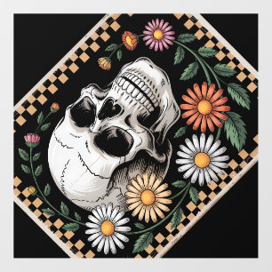 Floral Ghost Fall Boho Halloween 2 Wall Decal