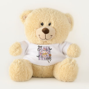 Floral Ghost Teacher Teddy Bear