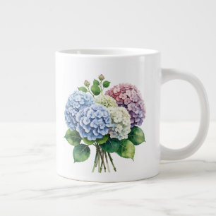 Floral giant coffee mug