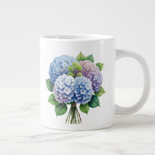 Floral giant coffee mug