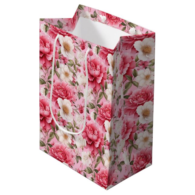 Floral Gift Bag (Front Angled)