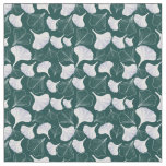 Floral Ginkgo Leaf Green Patterned  Fabric