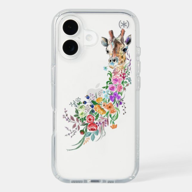 Floral Giraffe iPhone Case (Front)