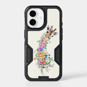 Floral Giraffe iPhone Case