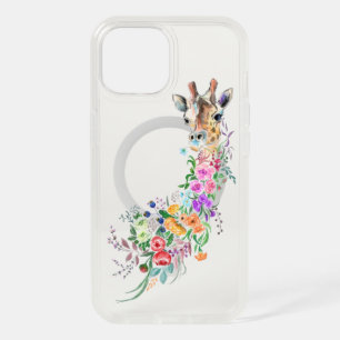 Floral Giraffe iPhone Case