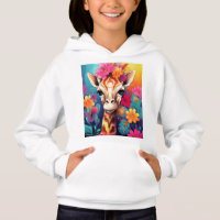 Floral Giraffe Portrait-93192