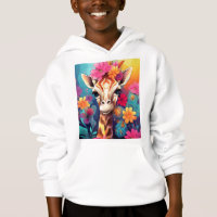 Floral Giraffe Portrait-93192