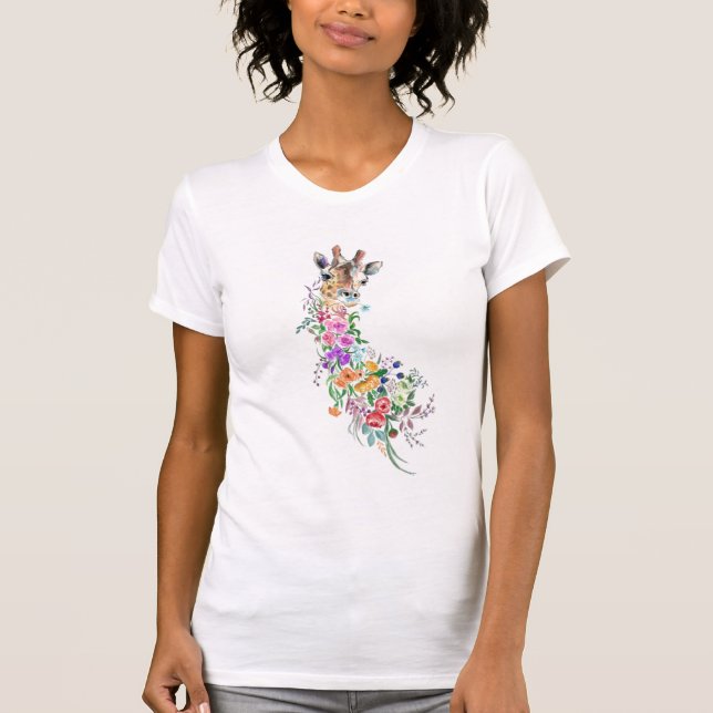 Floral Giraffe T-Shirt (Front)
