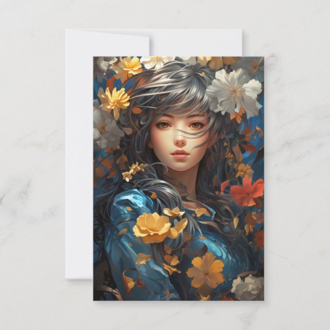 Floral Girl Invitation (Front)