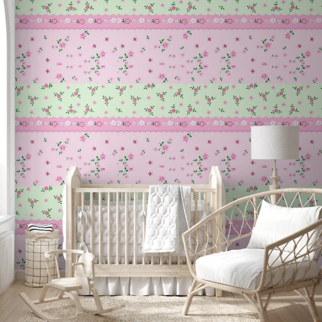 floral girl wallpaper wallpaper  (Kids)