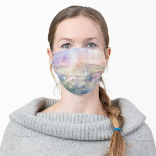 Floral Girly Cloth Face Mask with Filter Slot