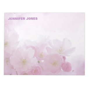 Floral Girly Cute Stylish Modern Professional Notepad