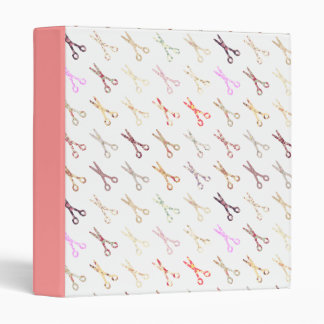 Floral girly scissors colorful hair stylist flower binder