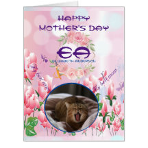 Floral Glitter Monogram Photos Mother's Day