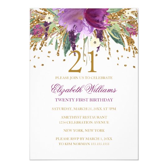 Burgundy Silver Glitter Quinceanera 15th Birthday Invitation | Zazzle.com