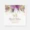 Floral Glitter Sparkling Amethyst 90th Birthday