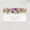 Floral Glitter Sparkling Amethyst Business Card