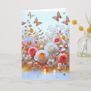 Floral Glow Thank You Card