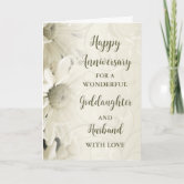Granddaughter And Your Husband Anniversary Card - To A Wonderful Granddaughter & Your Husband - Milano Collection