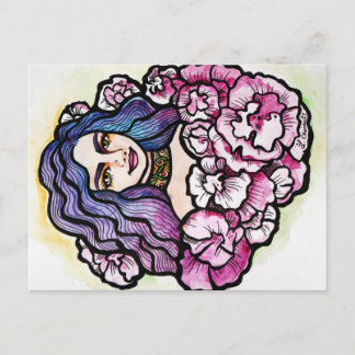 Floral Goddess Postcard