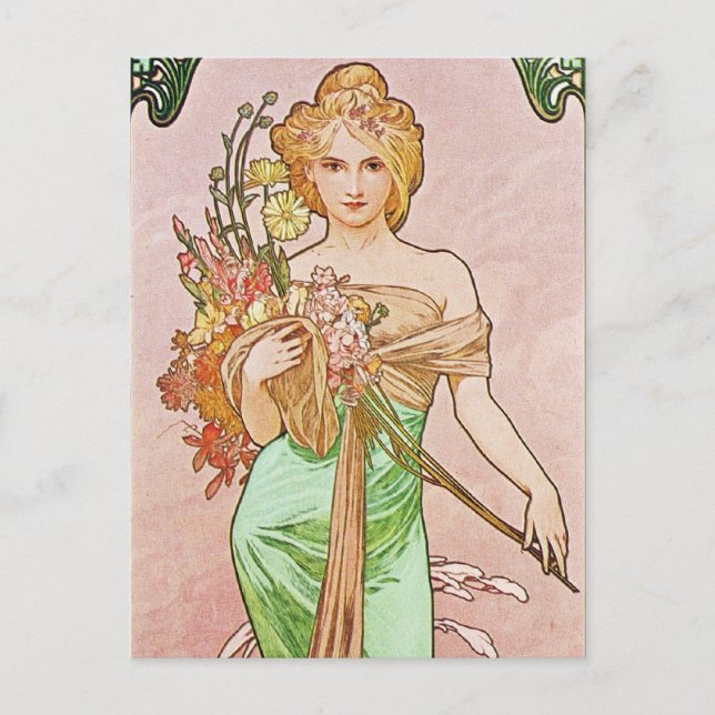 Floral Goddess Postcard (Front)