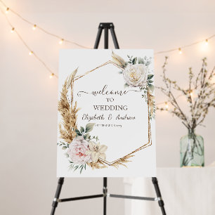 Floral Gold Frame Foam Board