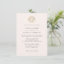 Floral Gold Seashell Elegant Ocean Beach wedding