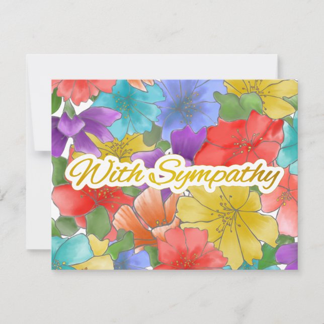 Floral Gold Sympathy (Front)