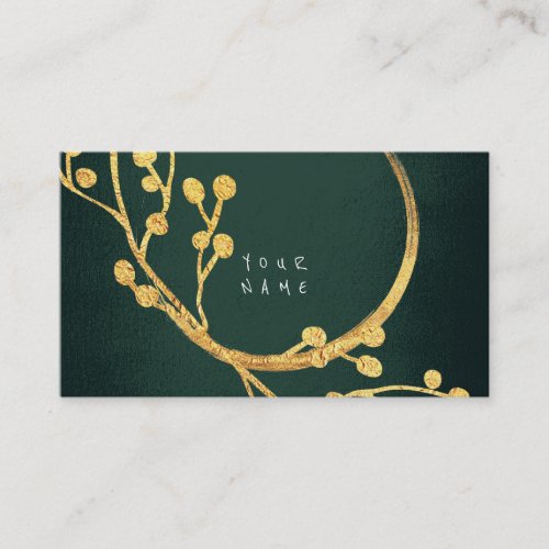 Floral Golden Foil Jungle Glam Vip Business Card