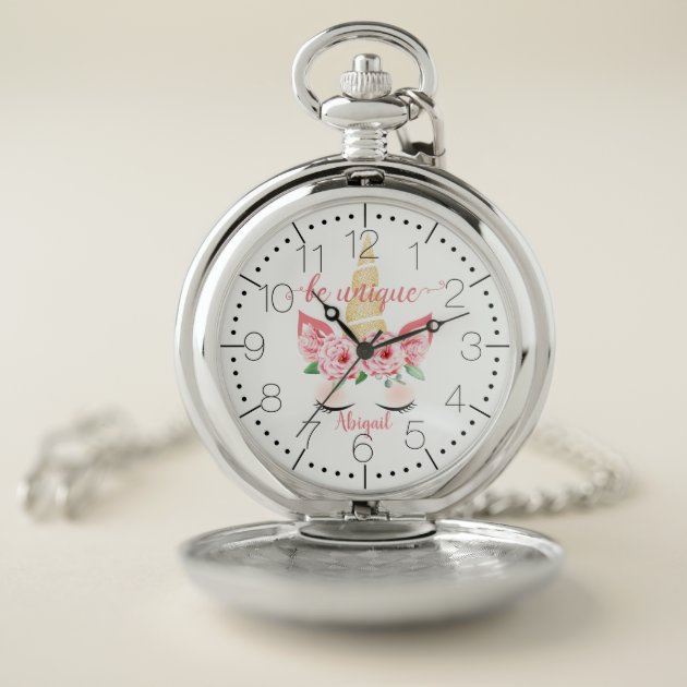 Unicorn top pocket watch