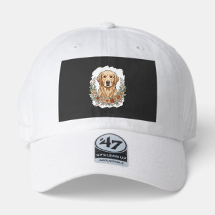 Floral Golden Retriever Sublimation 47 Brand Hat
