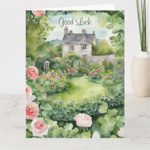 Floral Good Luck Card