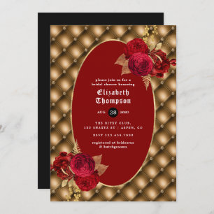 Floral Gothic Bridal Shower Invitation