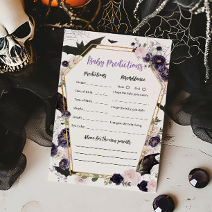 Floral Gothic Coffin Baby Predictions Game